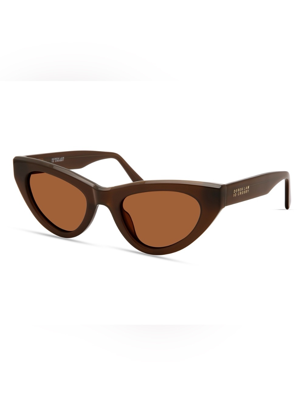 DEREK LAM 10 CROSBY BROWN CAT EYE SUNGLASSES NEW
